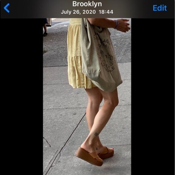 Rylee + Cru Eyelet dolly dress citron. - Picture 5 of 5